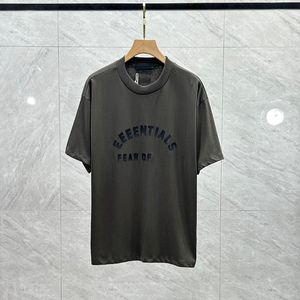 Camisetas da maré de designer letra de tórax laminada tampa curta de manga curta