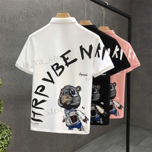 Men's Polos Mens T Shirts Print New In Clothes Anime Slim Fit 5xl Vintage Goth Mens T-shirt Grunge Strtwear Elastic bet Loose Top T240419