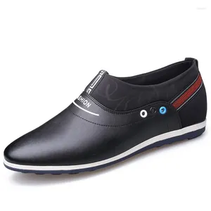 Casual Shoes Designer Invisible Increase Male Spring Autumn Fashion British Style Man Loafers Men's Leather