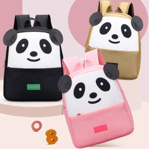 Backpacks Cute and Lightweight Kindergarten Panda Schoolbags for Boys and Girls Cartoon Backpack for Children's Leisure Travel Bag