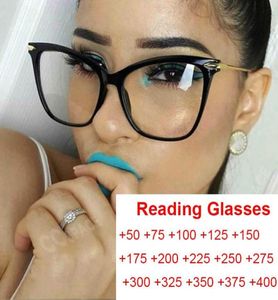Sunglasses Fashion Cat Eye Womans Reading Glasses Prescription Lens Oversized Women Transparent Elderly Readers Eyeglasses FramesS9244623