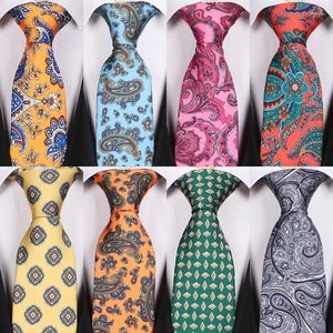 Bow Ties Classic 8cm Herrenkrawatte Jacquard Cravatta Polka Dot Paisley Krawatten Floral gedruckte Nackenparty für Hochzeitsgeschäfte