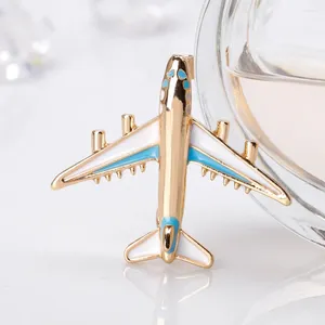 ブローチ2024アロイ飛行機ブローチピン女性用エナメルプレーン男性男性衣装航空機の豪華な宝石ギフト