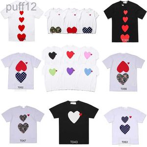 Play Designer Mens t Shirt Japanese Red Love Shirt Mens Womens Commes Complete Label Tshirt Polo Cdg Des Badge Garcons Cotton Embroidery Size Xs-xxxxl 595x Y9SN