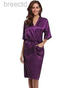 Lounge do sono feminino Purple Momens Robe Hot Sale Hot Sale
