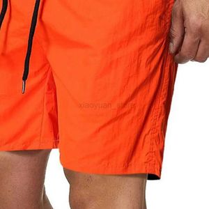 Męskie szorty męskie szorty plażowe Summer stały kolor Piąte spodnie Bawełniane oddychające kieszenie sznurka