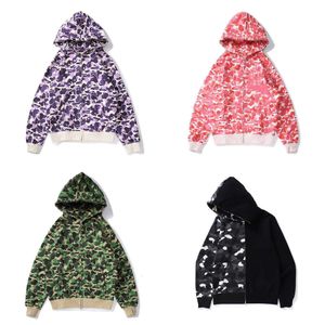 Camouflage Hoodie Trend Hoodies Sweatpants Hip Hop Men and Women Multicolour Sweater Cool Jacket Top Long Sleeve s