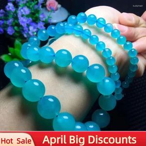 Kedjor Amazonite Round Green Necklace 5-13mm naturliga ädelstenpärlor Diy Loose For Jewelry Making Strand 18 Inches Wholesale!