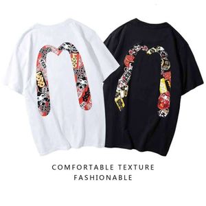 النمط الياباني Feng Fu Shen da M Personality Street Short Sleeved Men's Women’s Women's Instagram Trendy Trendy Thirt T-Shirt 715372