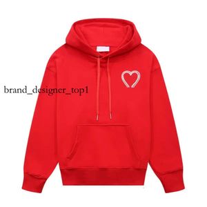 Fashion Luxury Ammi Hoodies Coat Hoodie Love Embroidery 3D Pattern Letter Printed Loose Type Long Sleeve Red Pink Sweatshirt Womens Hoodies Sweethearts Hoodyd 2598