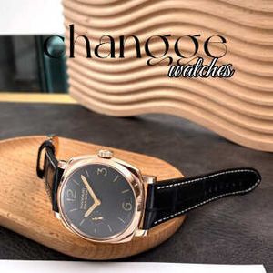Fashion Designer Quartz Watch with Small Dial (peneri) Men's Watch Radiomir1940 Series Manual Mechanical Watch 18k Rose Gold Men's Watch Pam00513 Belt 42mm