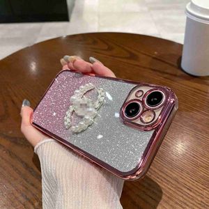 Cell Phone Cases Electroplated gradient glitter small fragrance suitable for Honor 100 phone case Huawei X50 Enjoy 70pro protective women H240419