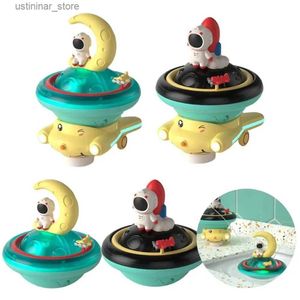 Kum Oyun Su Eğlenceli Otomatik Bebek Banyo Oyuncakları Led Rotasyon Sprinkler Küvet Duş Oyuncakları Ses ve Hafif Yüzen Uzay Su Jeti Squirt Oyuncaklar Bebek L416