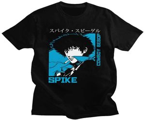 Classic 90s Anime Cowboy Bebop Tshirt Men Man Short Spike Spiegel Graphic camise