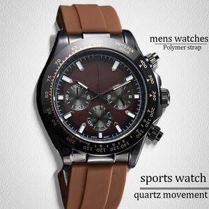 AAA Watches Orologi al quarzo di alta qualità orologi di lusso che guardano da 40 mm in acciaio inossidabile cinghia marrone sport orologio casual mode per orologi designer moderni orologi da polso