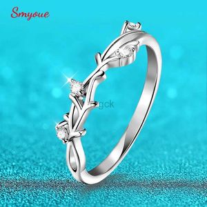 Anéis de casamento Smyoue Certificados 1,5 mm de moissanita completa para mulheres Match Diamond Wedding Band 100% 925 Sterling Silver Jewelry Wholesale GRA 240419