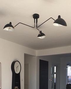 Retro Serge Mouille Pendant Lamps Nordic Industrial Simple LED Chandelier Ceiling Lamp Living Bedroom Luminaire Industrial Lamp1341312437
