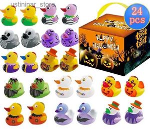 Песчаная игра с водой Fun Halloween Rubber Ducksbath Toys Assorted Duckies (2) для детей трюк или угощение Bagsrubber Ducks для Jeep Ducking Goodie Bags L416