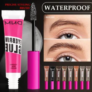 Förbättrar Fiber Brow Mascara varaktiga naturliga ögonbrynfärgning Kräm Vegan Formel Tillväxtförtjockning Eye Brow Styling Cream Eyebrow Enhancers