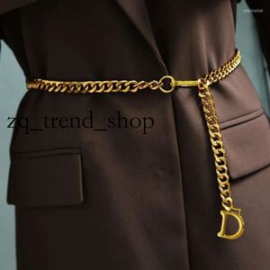 Belts Punk Chain Belt Circle Ladies Alloy for Women Metal Female Waistband Dresses Korean Fashion Waist Strapbelts Emel22 452