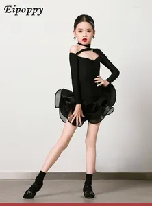 Scene Wear Children's Latin Dance Practice Clothes Girls 'Spring Internet Celebrity Performance High Sense Suit Professional