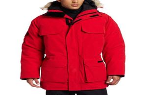 Kanada Kış Ceket Mens Stylist Aşağı Parka Outerwear Büyük Kürk Kapşonlu Kanada Aşağı Ceket Ceket Boyutu XSXXL3876785