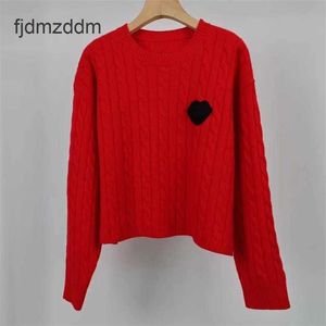 24 Damen Strickwege gebratene Teig Drehungen weben lose Version runden Hals Langarm Pullover Neujahrsstil