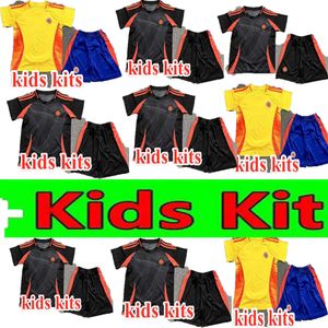 Maglie da calcio Colombia James Kit per bambini 2025 Shirt di calcio della squadra nazionale Columbia All Away Set Camisetas 2024 Copa America D.valoyes Arango C. Chucho Cuadrado