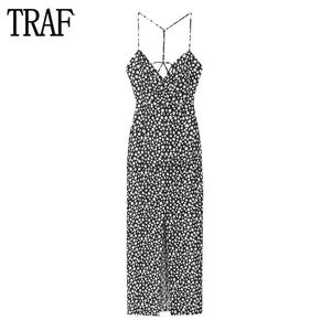 Basic Casual Kleider traf floral Slip Long Kleid Frau Strand Korsett Maxi Kleid Frauen dünne Straps Partykleider für Frauen sexy Rückenless Female Kleid 240419