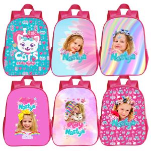 Borse come zaino Nastya Girls School Primary Borse Borse Nursery Toddler Kids Borse impermeabile Backpack Daily Children's Children