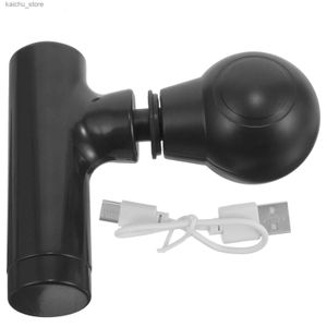 Massagers elétricos Mini Gun Facial Small Handheld Massager Body Electric Muscle Ferramentas Músicas da família Massagem do pescoço Y240425