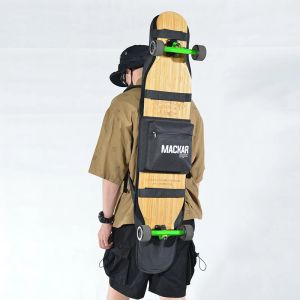 Bolsas elétricas Longboard Backpack Especial Mochila 120 cm de comprimento Mackpack Mulheres Men skate Saco de armazenamento de deck Longboard Skateboard Backpack