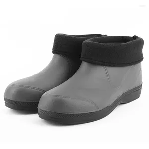 Sapatos casuais de cozinha à prova de petróleo masculino Chef à prova d'água Unisex Slip no trabalho de segurança de inverno com peles plus tamanho 48