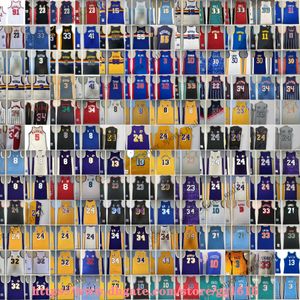 All Teams Retro Basketball Jerseys Kemp Michael Nowitzki 24Bryant Jennings Robertson Allen Curry Thompson Starks Anthony Frazier King Ewing Arenas Wade Barkley