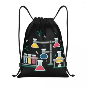 ショッピングバッグ素晴ら​​しい化学バックストリングバックパック女性軽量科学研究所テクノロジージムスポーツサックパックヨガの袋