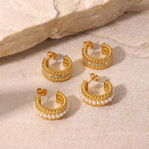 Stud Earrings Women's For Men Male Earring Elegant Woman Long Luxury Hoop Man Men's Korean Statement Ladies Vintage Fashion