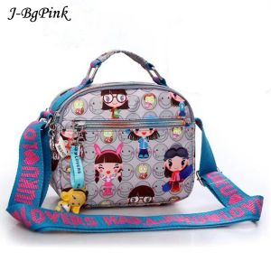 Bags Hot Fahion Harajuku doll handbag waterproof nylon cloth ladies bag shoulder cross ladies handbag ladies fashion clutch hand