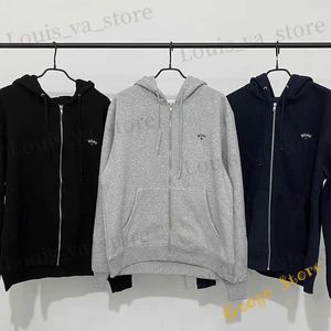 Men's Hoodies Sweatshirts Autumn/Winter New 1 1 Noah Sweatshirt Mens Simple Zipper Pocket Casual Loose Embroidered Noah Long Slave Hoodie T240419