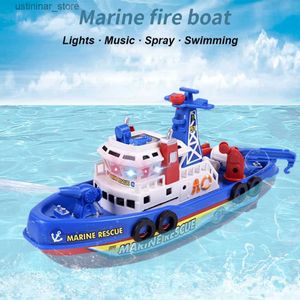 Песчаная игра с водой Fun Spray Water Swim Bool Bool Toys Toys Baby Bath Toys с легкой музыкой Light Up Bool Boat Boat для ребенка для детей в возрасте 3+ L416