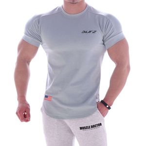 Projektant Męski T-shirty Mięsień Doktor NOWOŚĆ SZYBKIE Suszenie Fitness Sport Fitness Fitness Męs