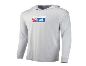 Pelagiczny sprzęt do łowienia odzieży Summer Outdoor Men T -THE THE SHIRT THE SHIRT SHIRT Słońce Oddychane z kapturem odzież do wędkowania 21042241