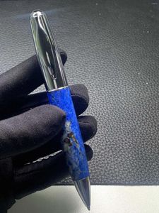 Lüks Afganistan Doğal Yaşlı Mineral Lapis Lazuli Taş Silindir Kalem Beyaz Yak