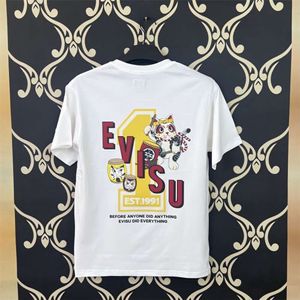 23 NOWOŚĆ SAME FUSHEN DAMO TAIGU ZHAOCAI CAT DREKTOWANY KRÓTKI SHOREK LUSKIE ROKOLNE T-shirt dla mężczyzn i kobiet 449015