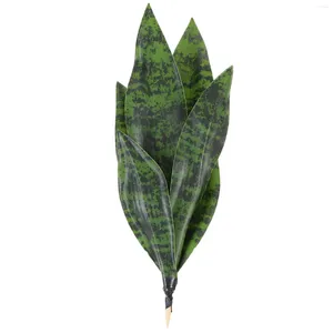 Decorative Flowers Ornaments Artificial Tiger Piranha Artifical Plants Snake Peva Simulated Sansevieria