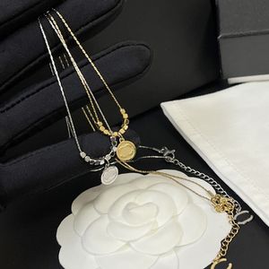 With Box Choose Luxury Designer Brand Letter Pendant Stainless Steel Necklace Link Chain 18K Gold Plated Sweater Necklace for Women Wedding Jewelry Accessories