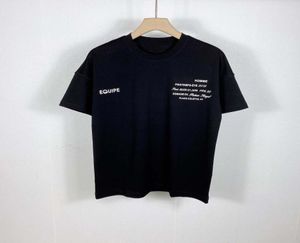 21SS男性印刷されたTシャツシカゴレターメンズ服半袖のシャツタグレターポロニューブラックホワイトオレンジ058388828