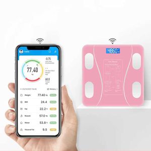 1EOD Body Weight Scales Bluetooth Smart Body Fat Scale Digital Body Weighing Scale with LCD Screen Electronic Weighing BMI Composition Analyzer Tools 240419