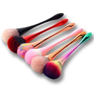 Rose Gold Foundation Powder Blush Brush Professional Make Up Brush Tool Set Cosmetic mycket mjuk stor storlek Face Makeup Borstar