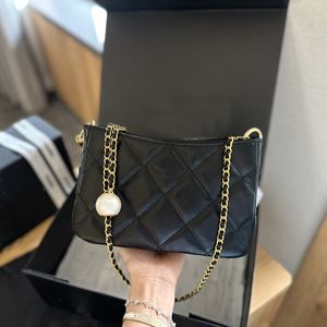 Borsa per sacchetti di lusso Tote Bag Borse di lusso di alta qualità sacchi di lusso vintage vera pelle diamante che controlla la catena spessa borsetto ascella