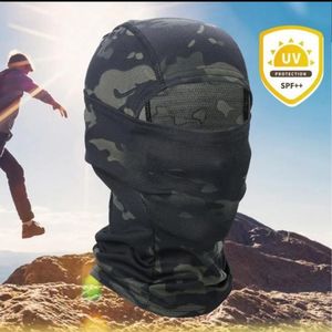 Camo Mask Forest Tree Print Design Skullies Beanies Hunt Breathable Mesh Balaclava Hats Bonnets Tactical Camouflage Ski 240419